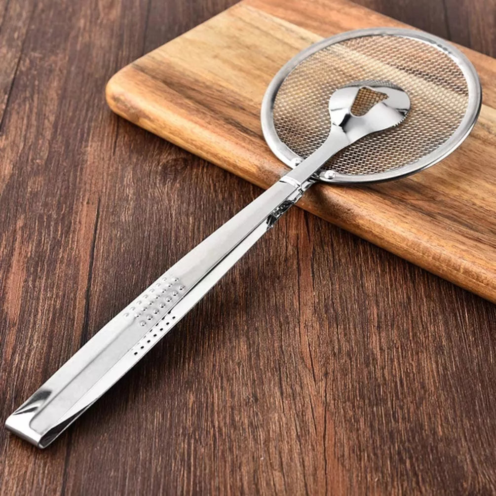 Pinza Colador De Acero Inoxidable De Cocina