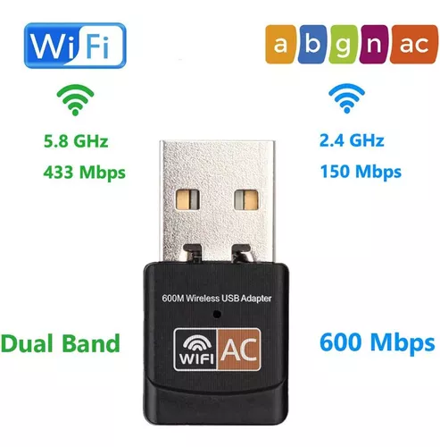 Adaptador Usb A Wifi 600mbps Usb 3.0 Doble Banda Nano