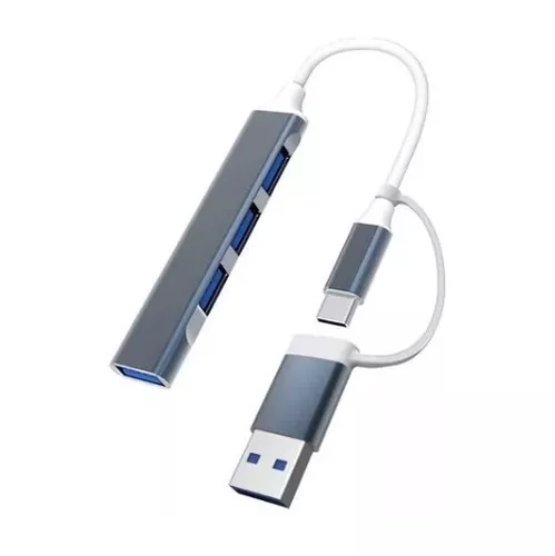 Hub Usb C 4 En 1 Mini Portatil Mac Macbook Pro