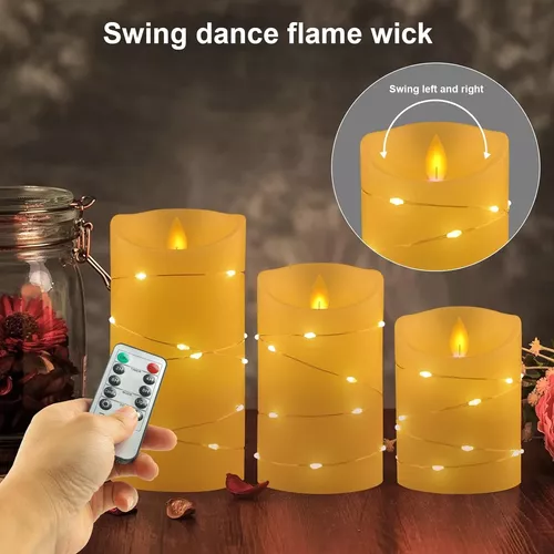 Velas Led Sin Llama (pack De 3)