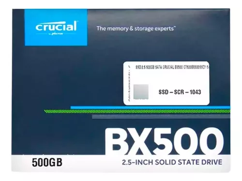 Disco Duro Ssd 500gb Sata Crucial Bx500 3d Nand 2.5