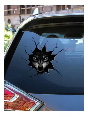 Sticker Para Carro Lobo