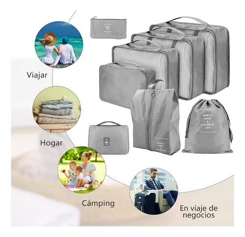 Bolsas Organizadoras De Maleta Viajes Set De 8