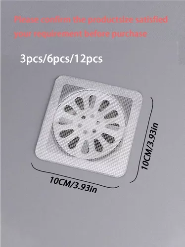 Tapón De Drenaje De Cubierta Para Atrapar Cabellos Pack De 3