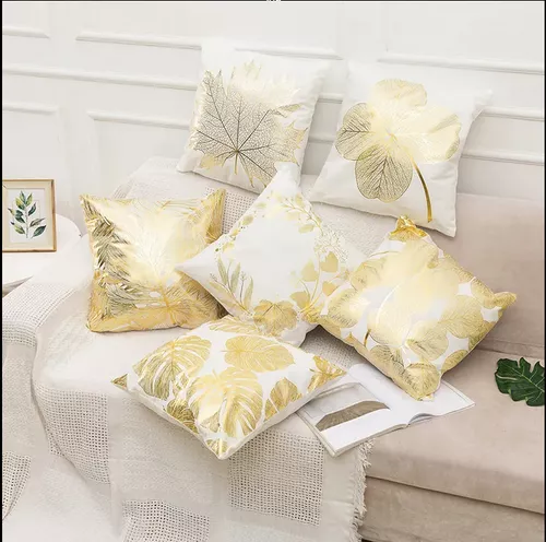 Fundas Para Cojines Con Estampados Dorados 45x45cm X Unidad