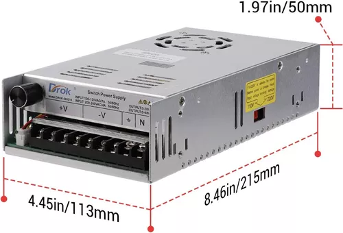 Fuente De Poder Variable De 0 A 48v 10a 480w Pantalla Led