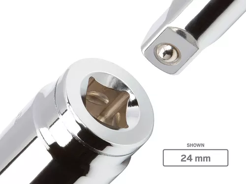 Dado 30mm X 1/2 Tekton Acero Al Carbono Estriado Tripoide Ej
