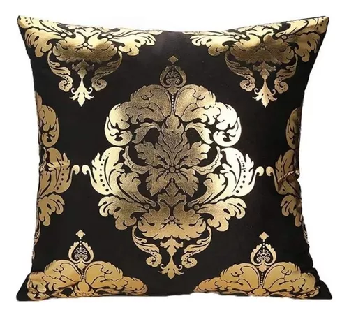 Funda De Cojines Con Estampado Dorado 45x45cm Por Unidad