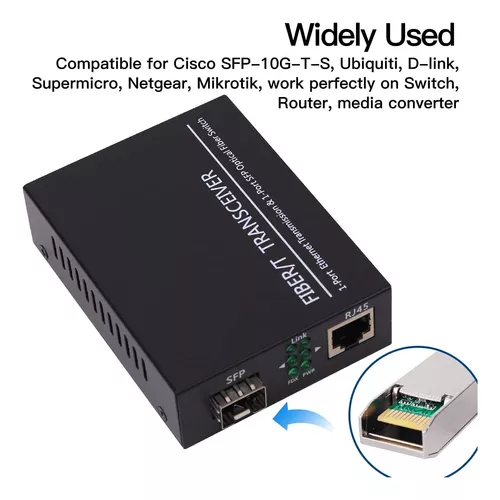 Transceiver Sfp A Rj45 1,25 Gigabit 100m Con Cable Utp 5 / 6