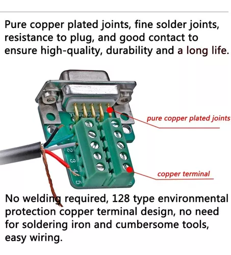 Conector Db9 Macho Sin Soldar