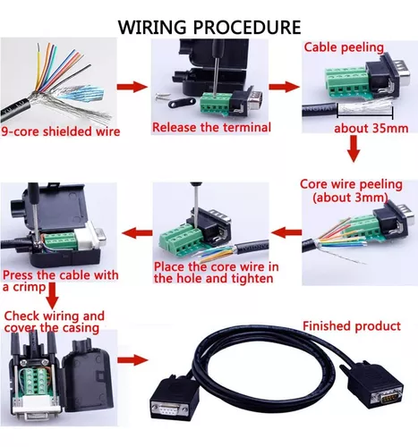Conector Db9 Macho Sin Soldar