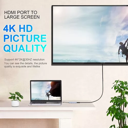 Usb C Hub, Adaptador Usb C 11 En 1 Con 4k Hdmi, Vga, Tipo C