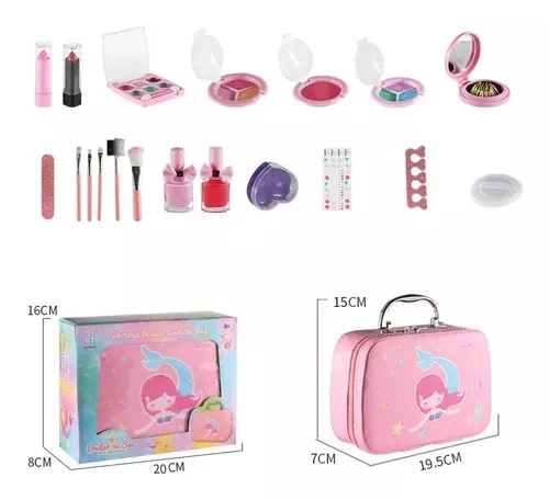 Set Completo De Maquillaje Para Niñas Sirena