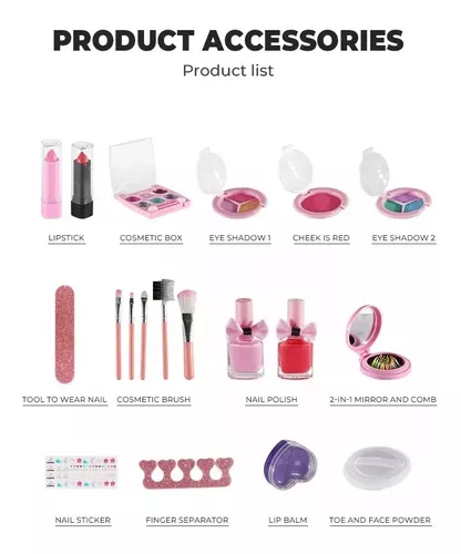 Set Completo De Maquillaje Para Niñas Sirena