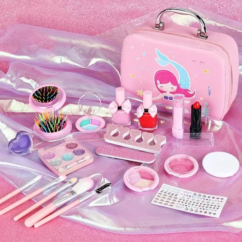 Set Completo De Maquillaje Para Niñas Sirena