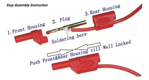 Conector Banana Para Cables Multimetro Tester Profesional