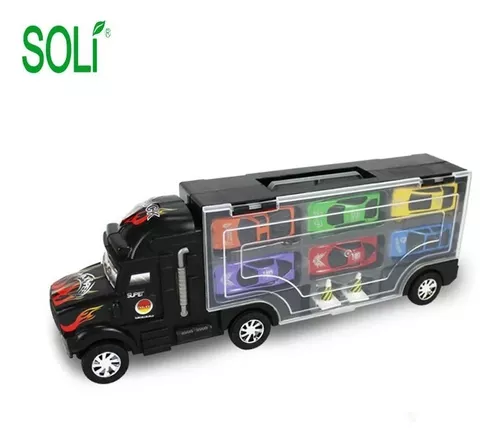 Juego De Carritos Con Camion