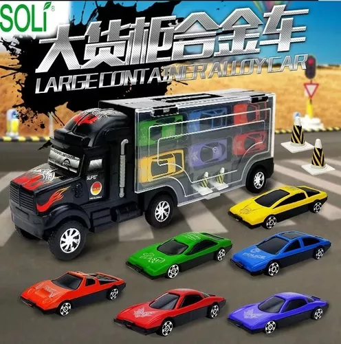 Juego De Carritos Con Camion