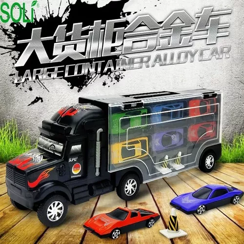 Juego De Carritos Con Camion