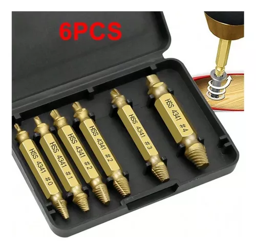 Set De Extractor De Tornillos Dañados De 5 Piezas