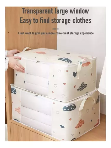Bolsa De Almacenamiento De Ropa Plegable Con Asa