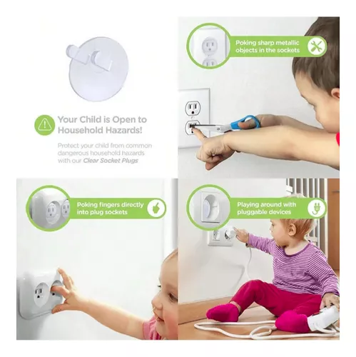 Protectores De Toma Corriente Y Enchufes Para Bebe Pack X 10