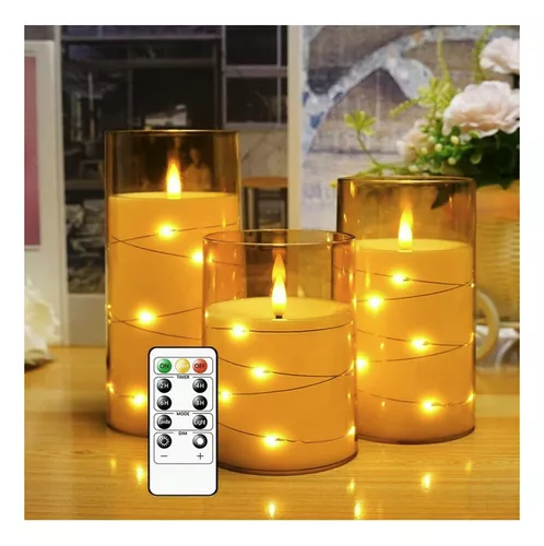 Velas Led Parpadeantes Sin Llama Pack De 3