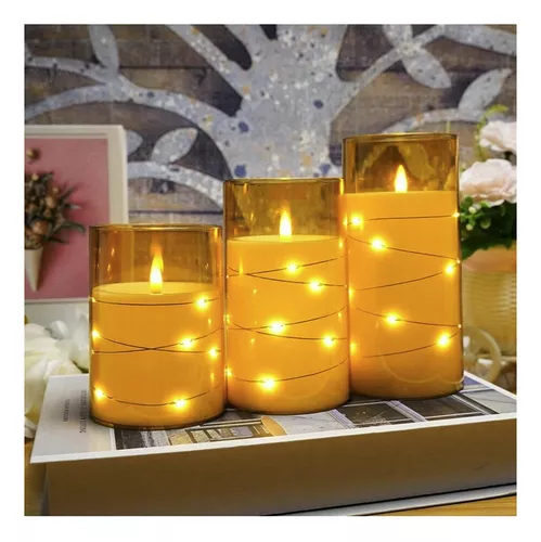 Velas Led Parpadeantes Sin Llama Pack De 3