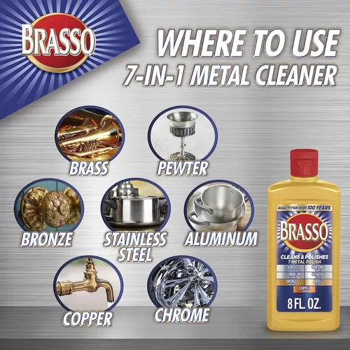 Crema Brasso Pulitura De 7 En 1 Metales Original