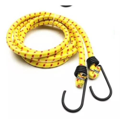 Mecate Cuerda Tira Elastica Con Ganchos 8mm 120cm De Largo