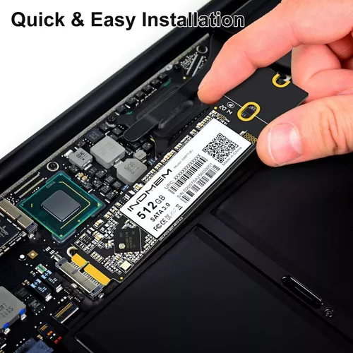 Disco Duro Ssd 512gb Para Macbook Air Mid 2012 A1465 / A1466