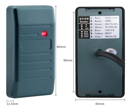 Lector De Tarjetas De Proximidad Compatible Hid