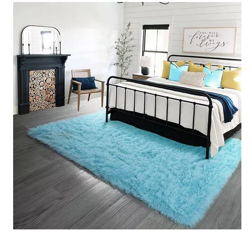 Alfombra Suave Y Esponjosa Para Dormitorio 90x150cm
