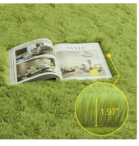 Alfombra Suave Y Esponjosa Para Dormitorio 90x150cm