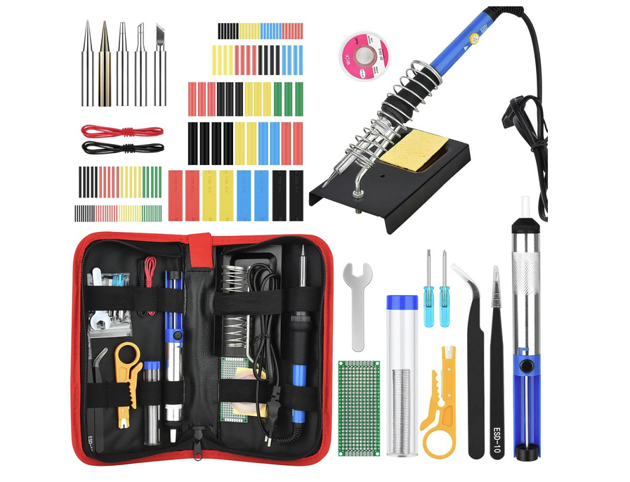 Cautin Soldador Con Full Accesorios Temperatura Variable Kit
